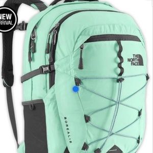 Mint green North face backpack